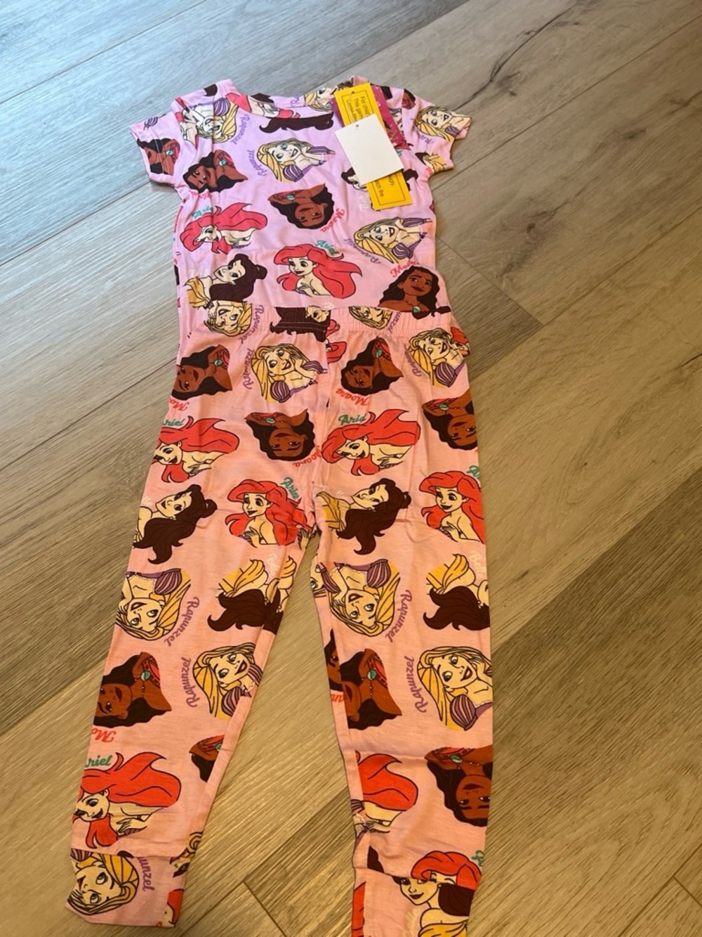 Disney Pink Princess Faces Short-Sleeve One-Piece Pajamas